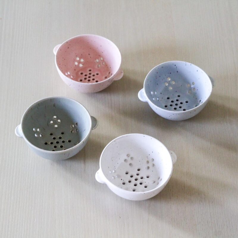 Tiny Ceramic Colander / Strainer - Image 5