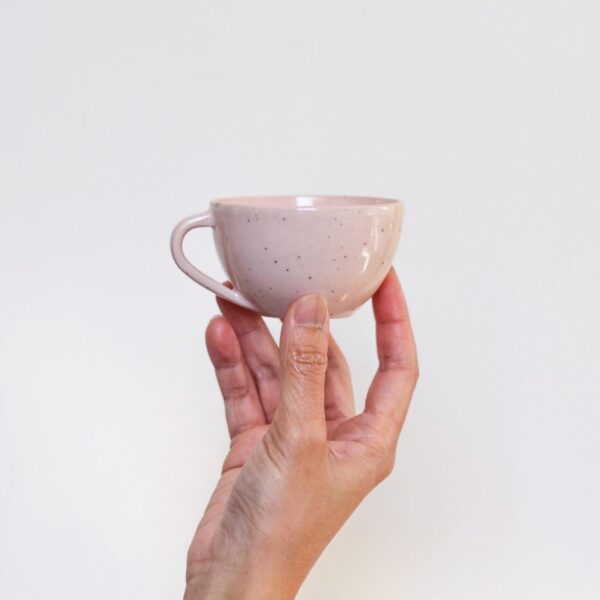 Small Ceramic Pink Piccolo Mug